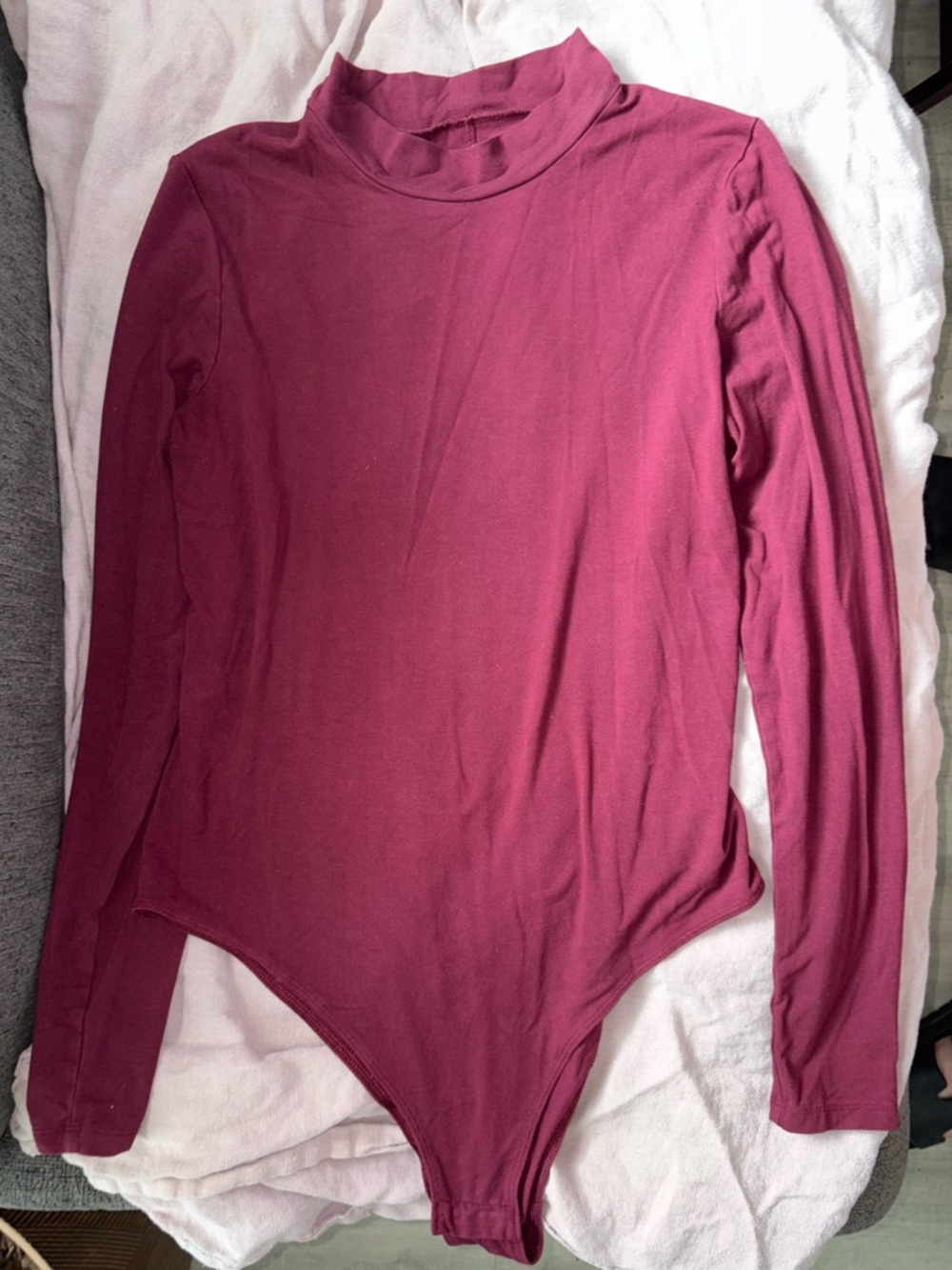Long Sleeve, Mock Neck Bodysuit
